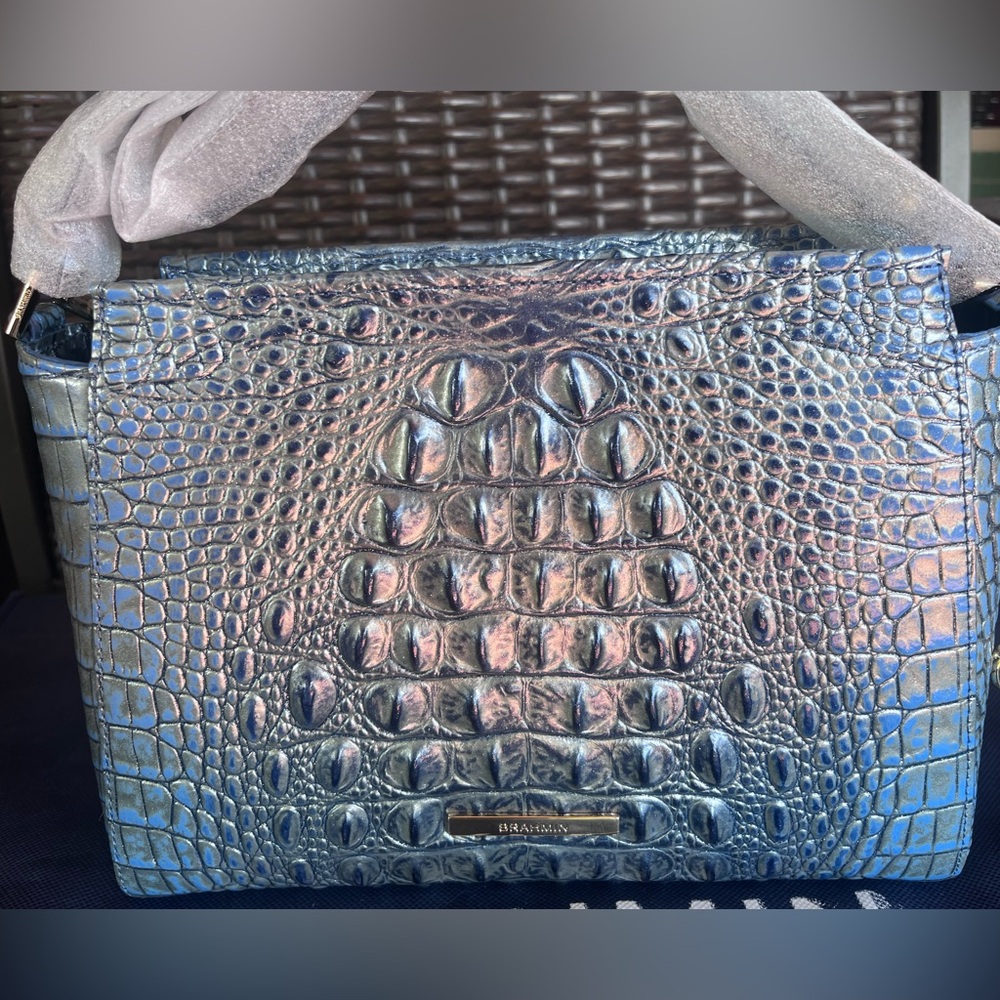 NWT Brahmin Hillary in SERENITY Ombre Melbourne Crossbody